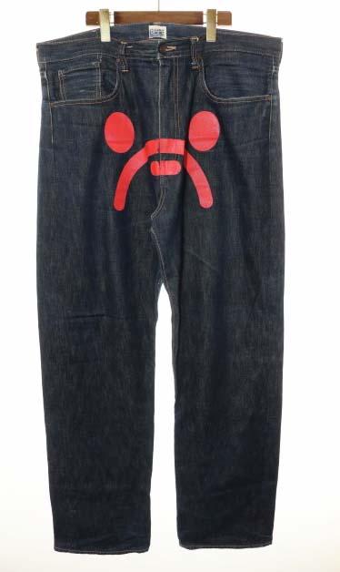 【中古】アベイシングエイプ A BATHING APE MILO DENIM PANTS JEANS XL マイロ デニム パンツ ジーンズ 260525