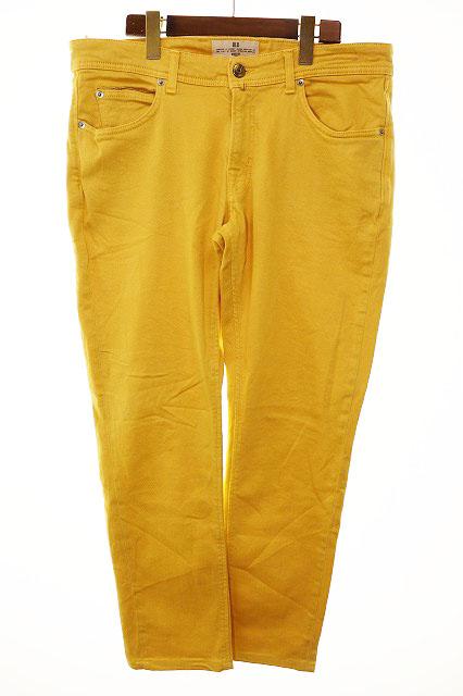 【中古】ブリリア BRIGLIA 1949 カラー パンツ サイズ 52 イタリア製 イエロー ●260603 メンズ