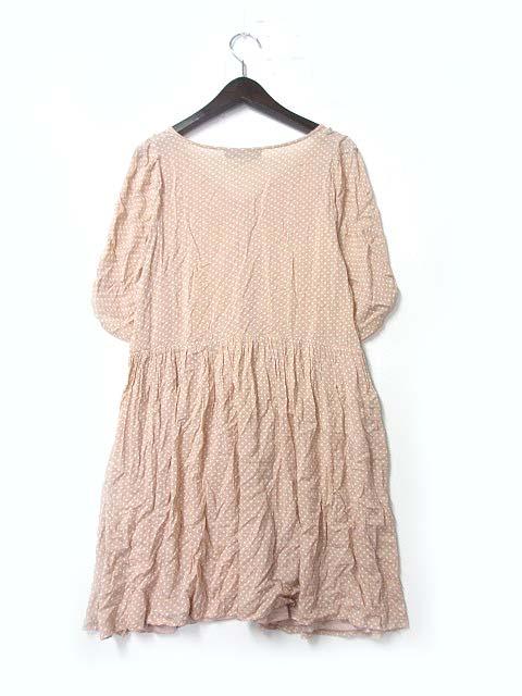 中古 ミスティック Mystic ワンピース F ピンク レーヨン 半袖 ミニ ドット フレア レディースの通販はau Wowma ブランド古着のベクトル