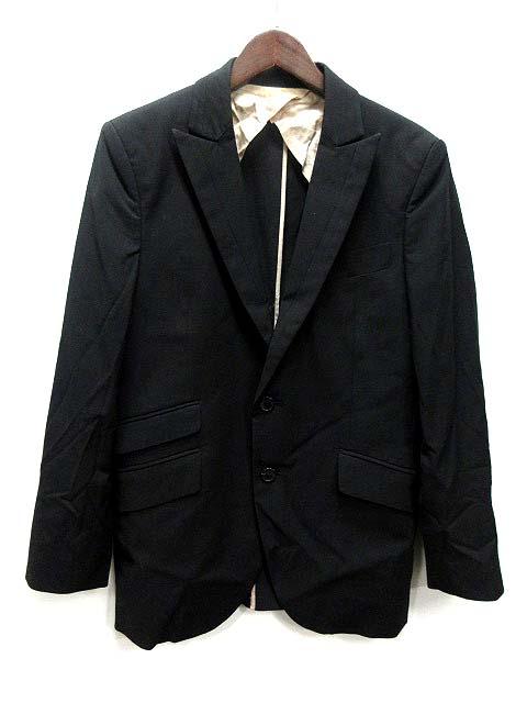 中古 ダブルスタンダードクロージングヒム D Him テーラード ジャケット 46 Xl 黒 ブラック 長袖 無地 2bの通販はau Pay マーケット ブランド古着のベクトル