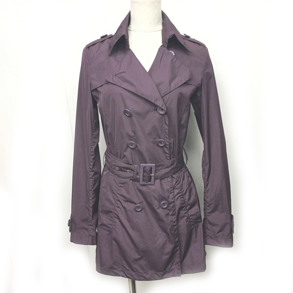 中古 ヘルノ Herno トレンチコート ジャケット ロング ベルト付 ダブル 紫 パープル 38 Ecr3 0324 レディースの通販はau Pay マーケット ブランド古着のベクトル