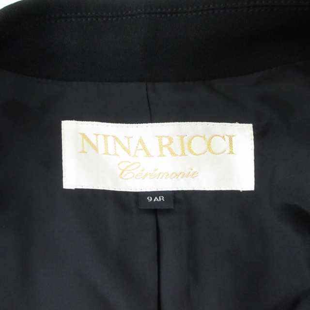 中古】ニナリッチ NINA RICCI 美品 ブラックフォーマル ワンピース