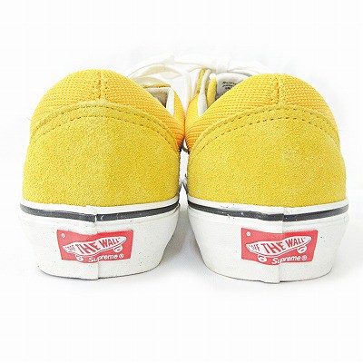 【中古】未使用品 バンズ VANS シュプリーム SUPREME OLD SKOOL '92 vn-0k6n4xc オールド スクール スニーカー  イエロー 8.5 26.5cm｜au PAY マーケット