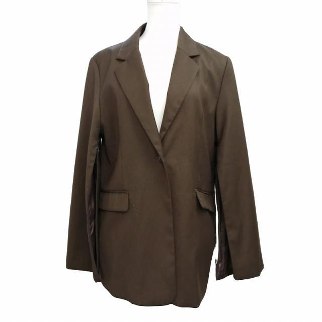 中古】美品 anuans 22AW フレアスリーブスリットジャケット 中古】美品 anuans 22AW フレアスリーブスリットジャケット