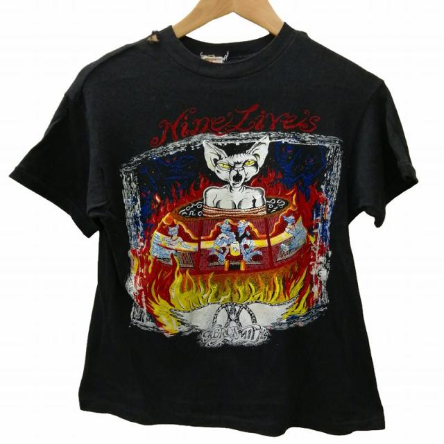 【中古】ヴィンテージ VINTAGE 1997 aerosmith nine lives tour tee エアロスミス ツアー Tシャツ 半袖 シングルステの通販は 8,300円