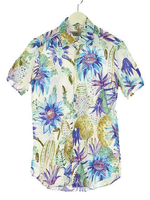 中古 エトロ Etro 半袖 シャツ 花柄 フラワー トップス S ホワイト ブルー メンズの通販はau Pay マーケット ブランド古着のベクトル