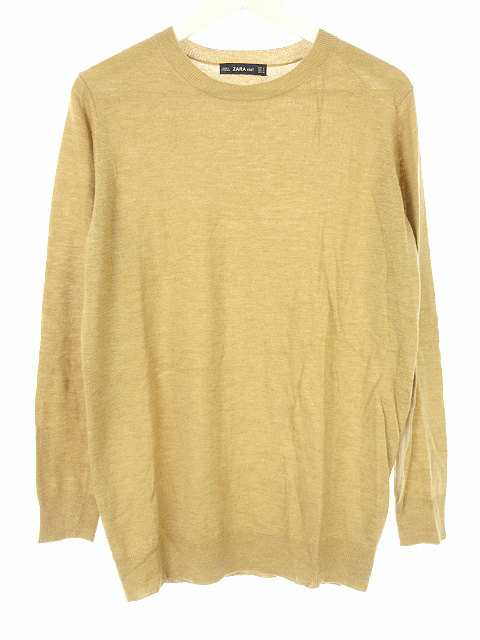 中古 ザラ Zara Knit チュニック ニット カットソー M ウール混 長袖 茶系 キャメルブラウン トップス レディースの通販はau Pay マーケット ブランド古着のベクトル