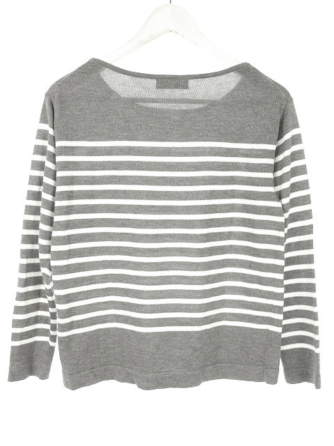 中古 イネド Ined ボーダー ニット カットソー 11 長袖 灰色 グレー トップス レディースの通販はau Pay マーケット ブランド古着のベクトル
