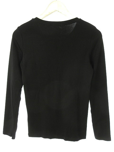 中古 ユニクロ Uniqlo ヘンリーネック Tシャツ カットソー M ブラック 黒 長袖 トップス レディースの通販はau Pay マーケット ブランド古着のベクトル