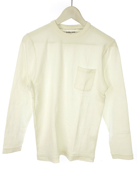 中古 グローバルワーク Global Work Tシャツ カットソー S オフホワイト 白 ロンt 長袖 トップス メンズの通販はau Pay マーケット ブランド古着のベクトル