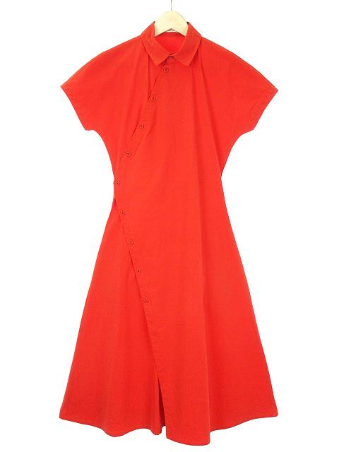 中古 トーマスマイヤー Tomas Maier 変形 ラップ シャツ ワンピース フレア 4 赤 ストレッチ タイプライター 半袖の通販はau Pay マーケット ブランド古着のベクトル