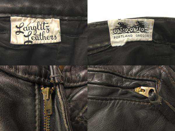 中古】ラングリッツレザー Langlitz Leathers 60's レザーパンツ