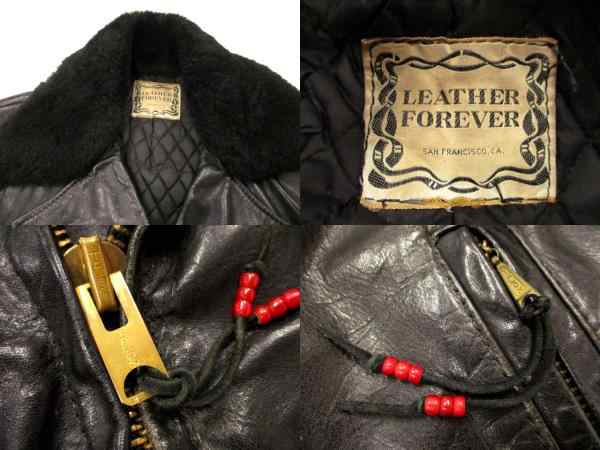 70's LEATHER FOREVER ダブルライダース　ヴィンテージ　36ヴィンテージ品につきNCN