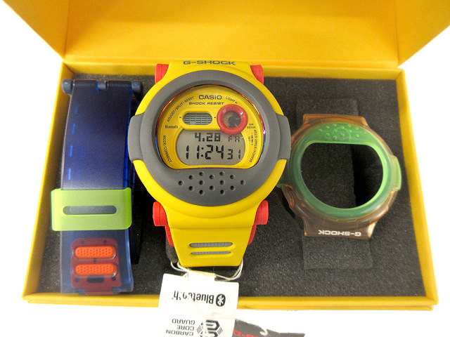 【中古】カシオジーショック CASIO G-SHOCK G-B001MVE-9JR 腕時計 デジタル イエロー モバイルリンク機能 Bluetooth