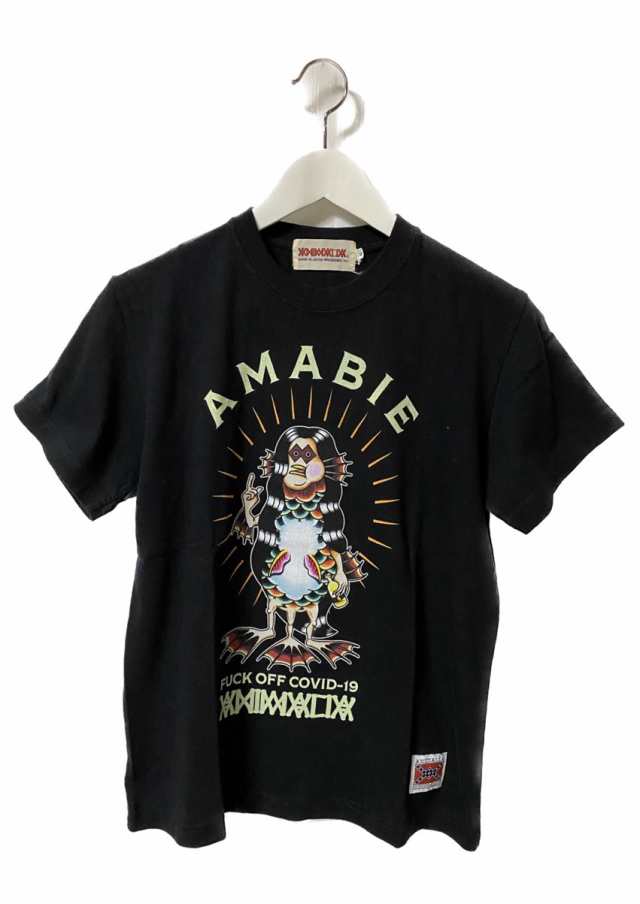 中古】ANIMALIA アニマリア プリント Tシャツ S ブラック トップス