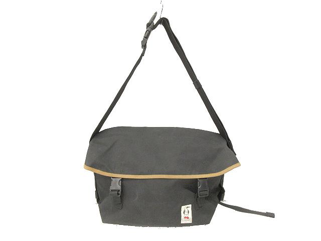 ショルダーバッグ メッセンジャーバッグ ブラック 古着 （STUSSY 