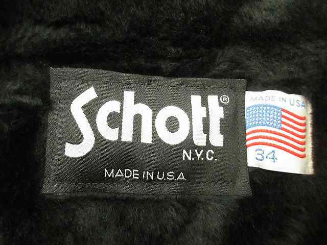 中古】ショット SCHOTT シングルライダースジャケット ボアライナー