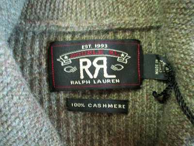 中古】未使用品 ダブルアールエル RRL 22AW カシミヤ100% ショール