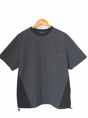 【中古】デンハム DENHAM 23SS テックティー TECH TEE カットソー Tシャツ ストレッチ 半袖 グレー M メンズの通販は 6,200円