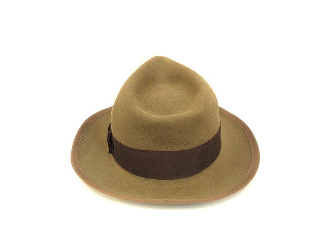 中古】ステットソン STETSON ウールハット 中折れハット 帽子 リボン