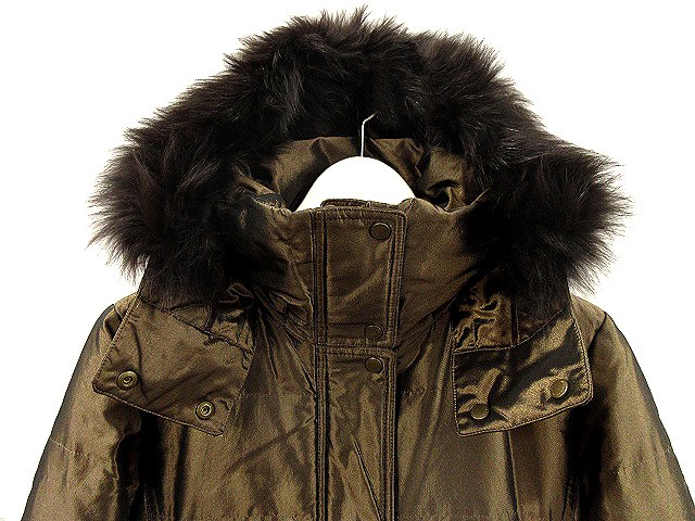 中古】バーバリー ロンドン BURBERRY LONDON ファーフード ダウン
