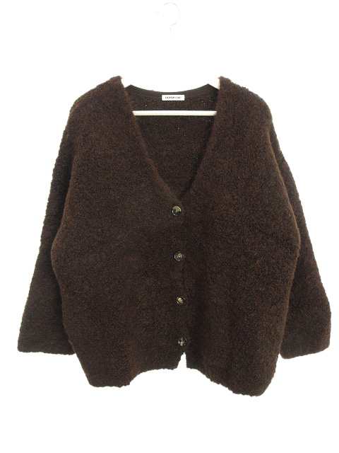 【中古】ドゥーズィエムクラス DEUXIEME CLASSE Classe Vello Big カーディガン ニット ブラウン 茶 2022AW トップスの通販は