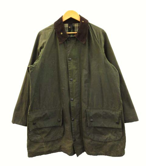 【中古】バブアー Barbour 80s ゲームフェア GAMEFAIR 2ワラント オイルドジャケット ヴィンテージ セージ 42