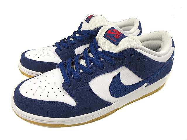 【中古】NIKE SB DUNK LOW PRO PRM LOS ANGELES DODGERS DO9395-400 ダンク ロー プロ プレミアム DEEP ROYAL 30