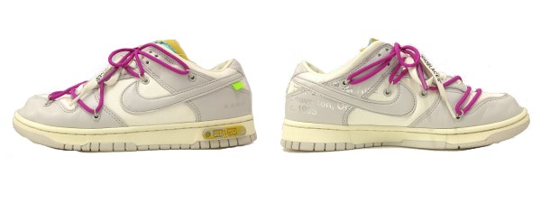 中古】NIKE オフホワイト DUNK LOW DM1602-100 sail/neutral grey