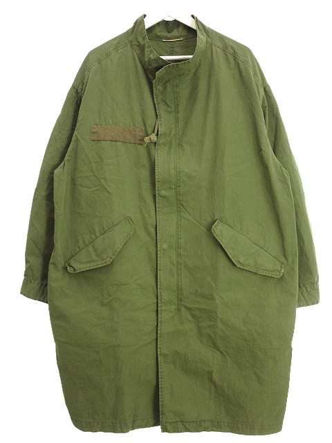 【中古】ドゥーズィエムクラス DEUXIEME CLASSE military coat モッズコート カーキ ストーンウォッシュ 上着 2022SS