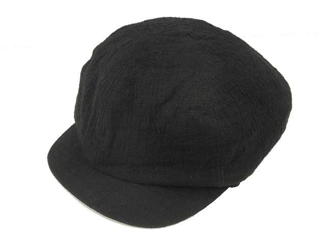 【中古】ポータークラシック Porter Classic SASHIKO STRETCH MARINE CAP 刺し子 キャスケット ブラック 帽子