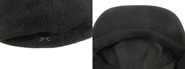 【中古】ポータークラシック Porter Classic SASHIKO STRETCH MARINE CAP 刺し子 キャスケット ブラック 帽子