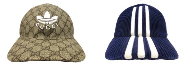 中古】グッチ GUCCI ×adidas アディダス コラボ ダブルバイザー