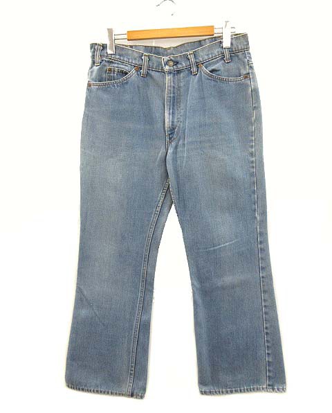 【中古】リーバイス Levi's 70s 66後期 517 0917 デニムパンツ ブーツカット 42TALON 刻印8 オレンジタブ ヴィンテージ ジーンズ メンズの通販は