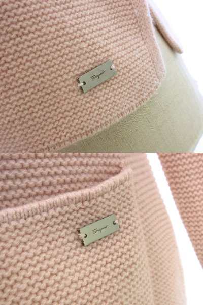【中古】サルヴァトーレフェラガモ Salvatore Ferragamo カシミヤ ニット アンサンブル S ジャケット カーディガンの通販は