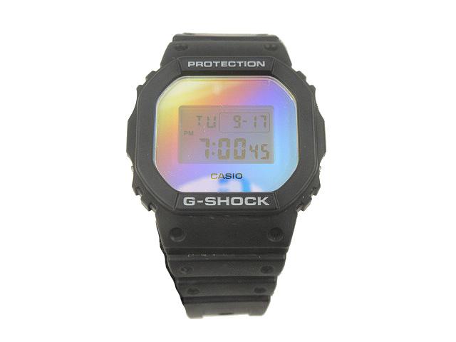 【中古】カシオジーショック CASIO G-SHOCK DW-5600SR デジタルウォッチ 腕時計 Iridescent Color クオーツ ブラックの通販は
