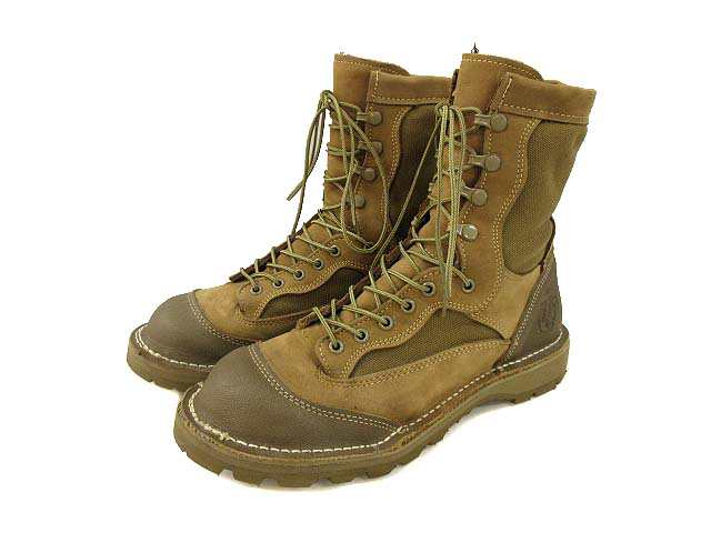 【中古】USMC 米軍 WELLCO ラットブーツ RAT BOOT E163 防水 コンバットブーツ コヨーテ 9W メンズ