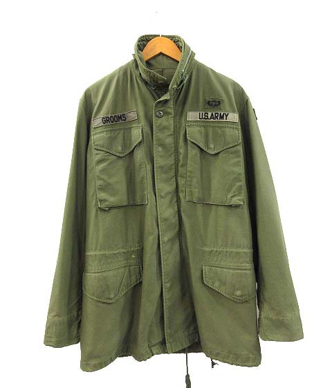 【中古】ヴィンテージ VINTAGE 60s US ARMY M-65 1st 初期 フィールドジャケット アルミジップ ミリタリー S-L