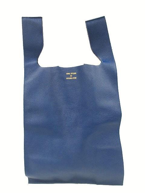 【中古】ヤングアンドオルセン YOUNG & OLSEN MARKET BAG マーケットバッグ ハンドバッグ レザー トート ブルー BAGの通販は 5,146円