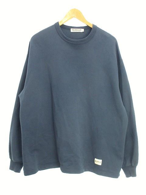 【中古】クーティー COOTIE スウェット トレーナー M ブルー系 長袖 トップス メンズの通販は