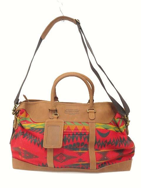 中古】未使用品 ペンドルトン PENDLETON 2WAY ショルダーバッグ 