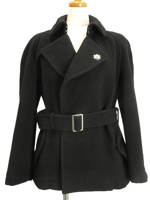 コムデギャルソンオム AD1998 ハーフコート ウール 黒 ブラック サイズM コムデギャルソン ハーフコート コムデギャルソンオム AD1998 ハーフ