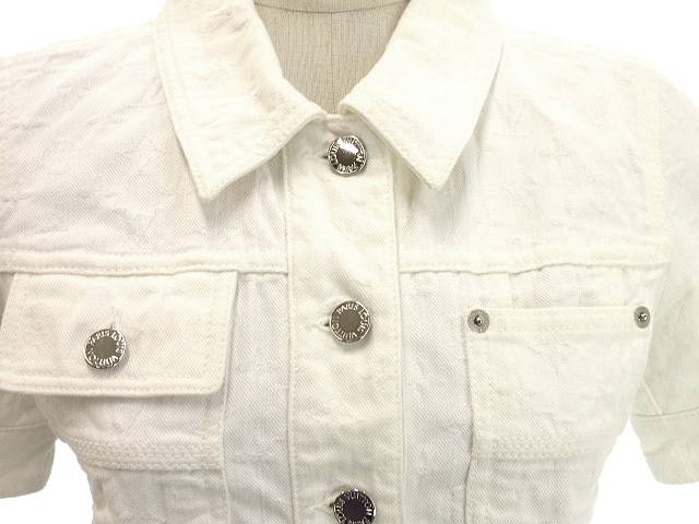 ルイヴィトン デニムポケットTシャツ モノグラム 現行 白 XS ルイヴィトン デニムポケットTシャツ モノグラム 現行 白 XS ヴィトン