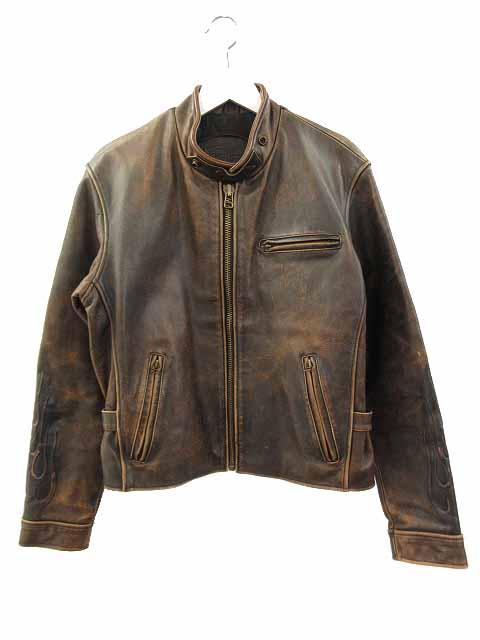 中古】WIND ARMOR ウインドアーマー ライダースジャケット ファイヤー  