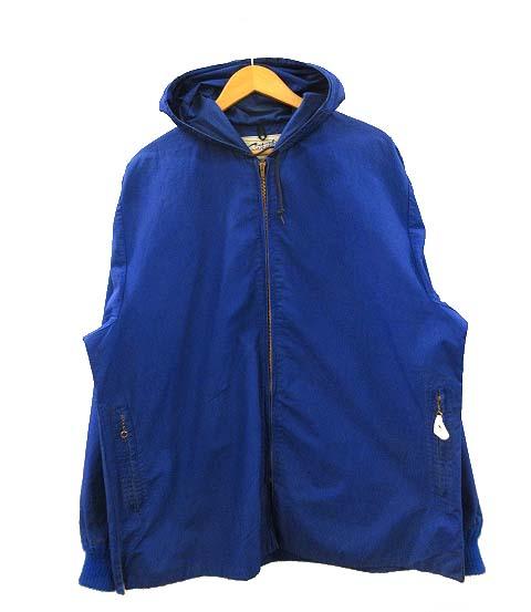【中古】ヴィンテージ VINTAGE 60s Sportcaster フルジップ パーカー ジャケット TALONジップ 青 ブルー メンズ