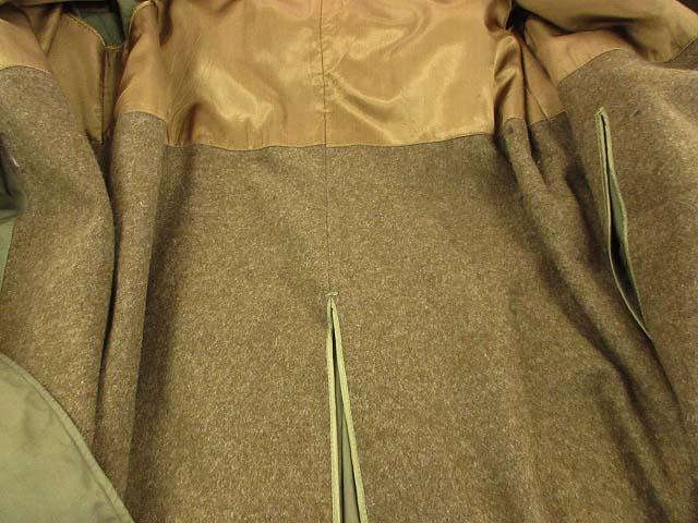 【中古】ヴィンテージ VINTAGE U.S.ARMY M-1945 40s オーバーコート トレンチコート ライナー付 将校用 オリーブ 38R メンズ