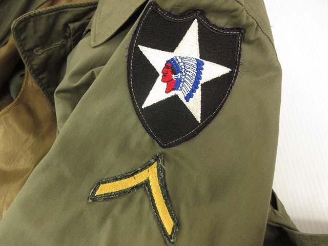 【中古】ヴィンテージ VINTAGE U.S.ARMY M-1945 40s オーバーコート トレンチコート ライナー付 将校用 オリーブ 38R メンズ
