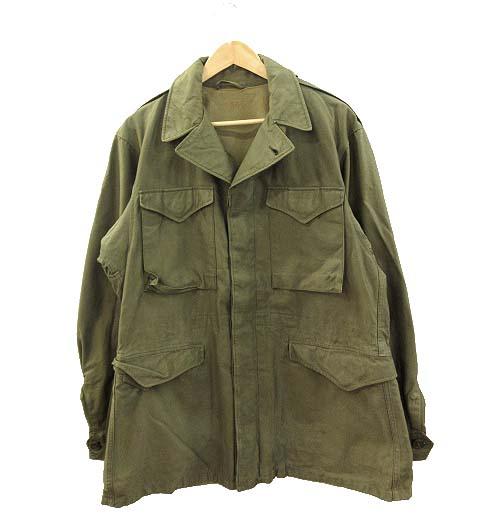 【中古】ヴィンテージ VINTAGE 40s US ARMY M-43 フィールドジャケット 米軍実物 ミリタリー 36L メンズ