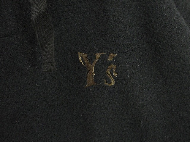 【中古】ワイズ Y's WOOL PLAIN STITCH GARMENT SHRINKAGE LOGO EMBROIDERY HOODIE ウール 縮絨 ニット パーカーの通販は 【中古】ワイズ Y's WOOL PLAIN STITCH GARMENT SHRINKAGE LOGO EMBROIDERY HOODIE ウール 縮絨 ニット パーカーの通販は