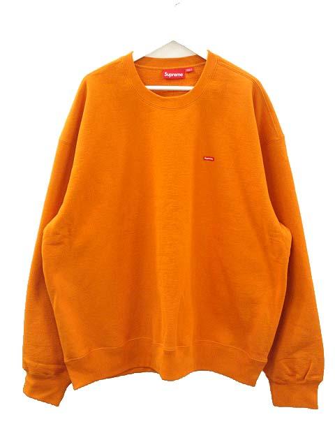 トップス Supreme Small Box Crewneck Rust Orange Supreme Small Box Crewneck スモールロゴ Supreme シュプリーム Small